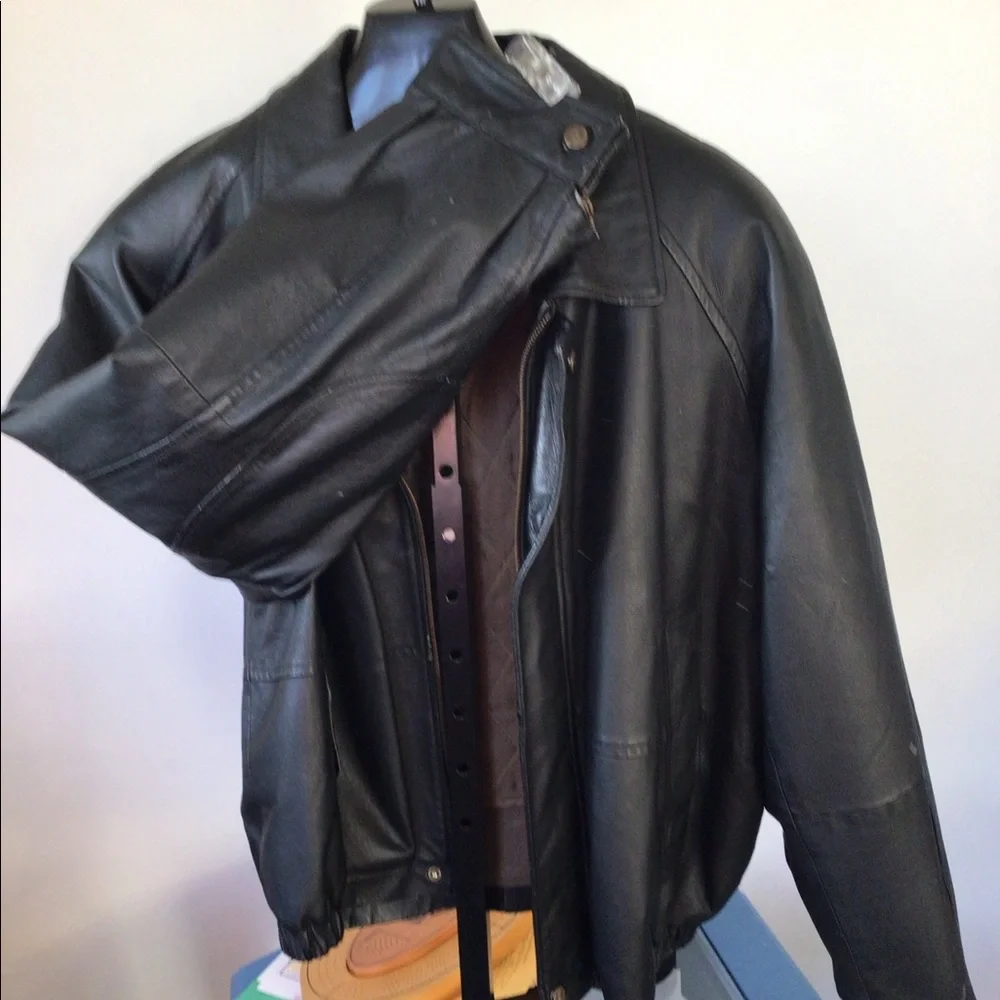 Walwin😎100% leather jacket men’s heavy 😎😎😎 - Picture 3 of 6